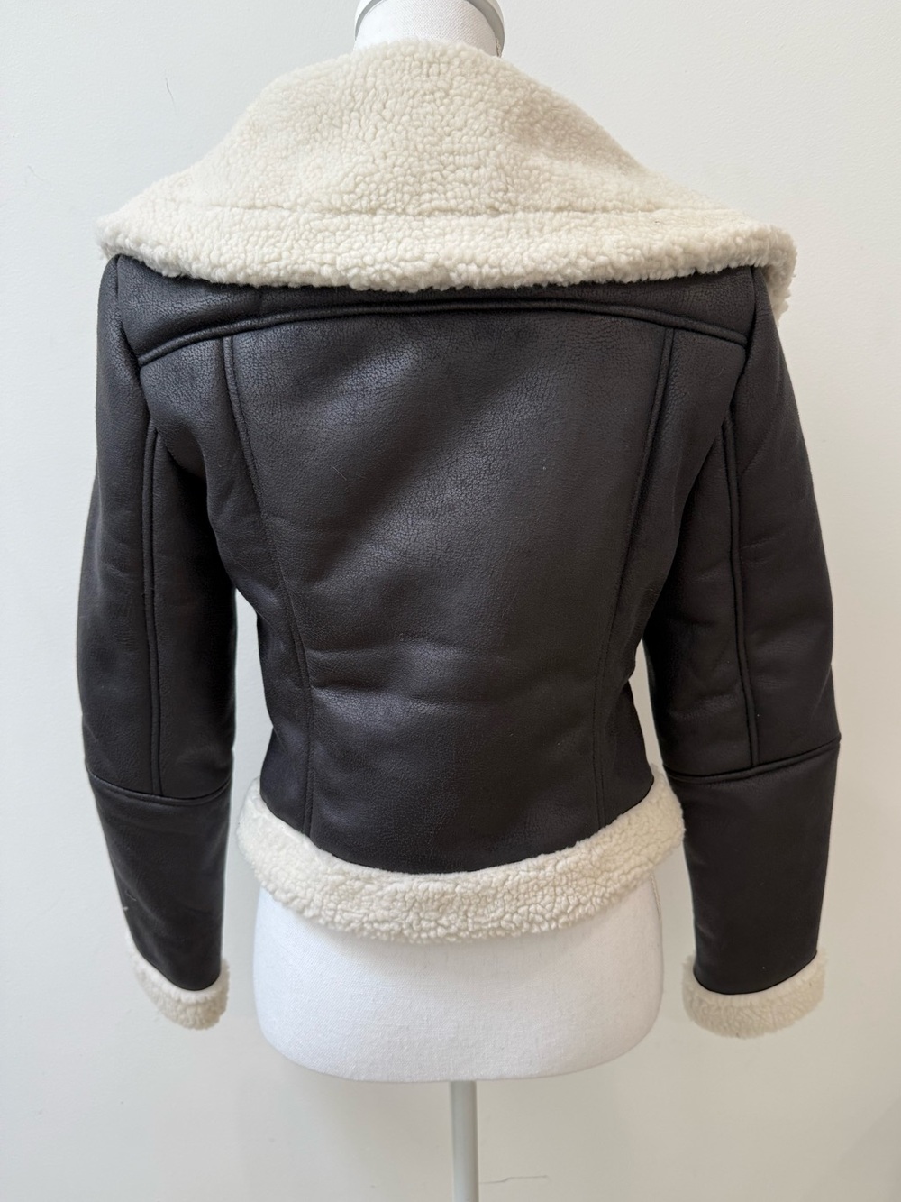 Black Faux Fur Jacket - Picture 6 of 7